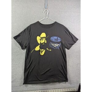 Post Malone Posty Co U.S. Tour 2025 Concert Tee Shirt Black Medium Faded
